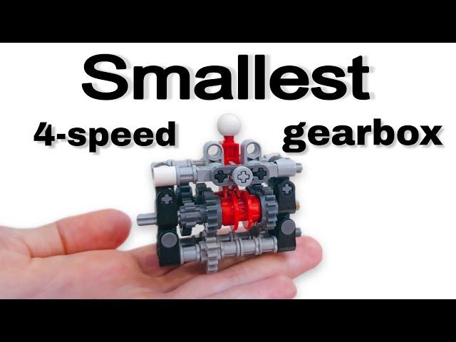 Smallest 4-speed Lego Technic Gearbox