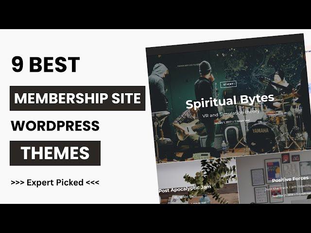 9 Best WordPress Themes for Membership Site 2024 | WordPress Themes for Subscription Sites