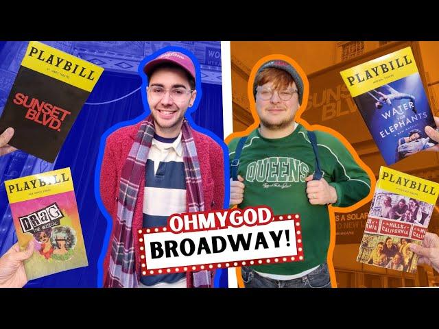 VLOG: our biggest Broadway trip ever (part 2) | Sunset Boulevard, Ragtime, Water for Elephants +more