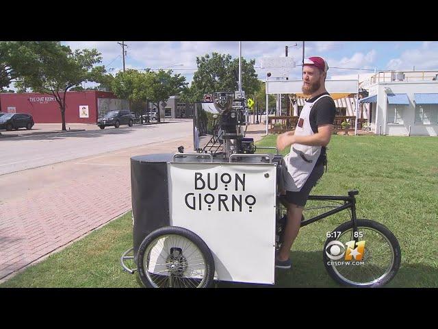 Fort Worth Man Opens Mobile Coffee Shop On Tricycle