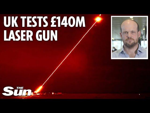 Britain’s £140m DragonFire laser gun blasts drone out of the sky in incredible declassified footage