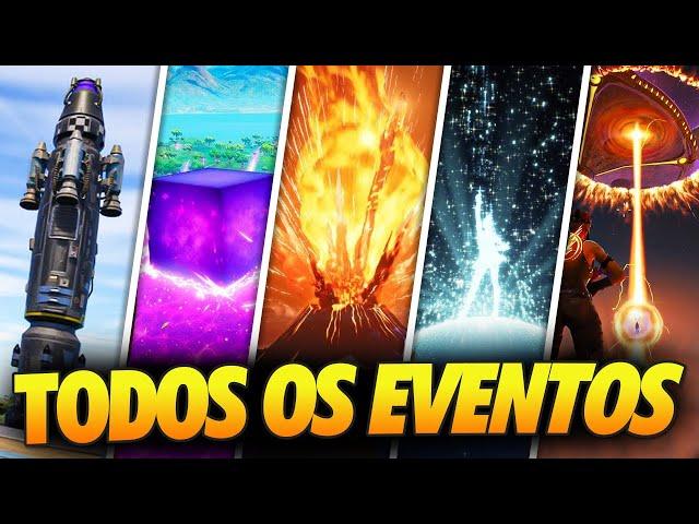 *TODOS* OS EVENTOS AO VIVO DO FORTNITE (2017-2022)