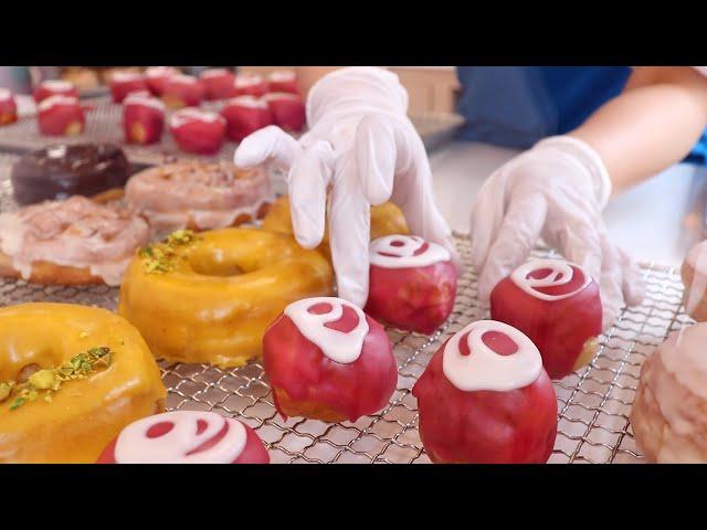 미친 컬러풀 도넛 만드는 과정! 뛰어난 위생의 도넛가게 Homemade Colorful donuts. KOREAN FOOD