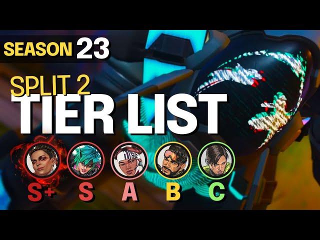 LEGENDS TIER LIST for Season 23 Split 2 - BEST and WORST Legends - Apex S23 Meta Guide