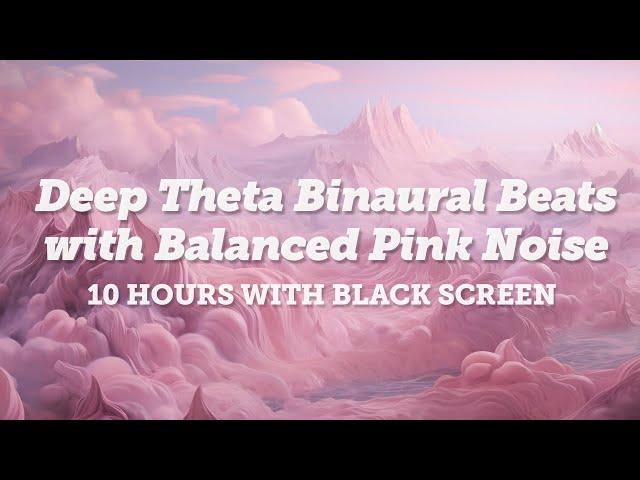 Melt Away Anxiety. Deep 4Hz Theta Binaural Beats with Balanced Pink Noise.  Recommended.