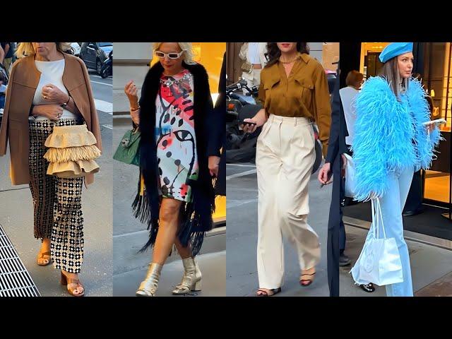 ITALY OUTFITS FASHION FALL 2024 | MILAN STREET STYLE IN LUXURY SHOPPING WALK || FALL TRENDS 2024