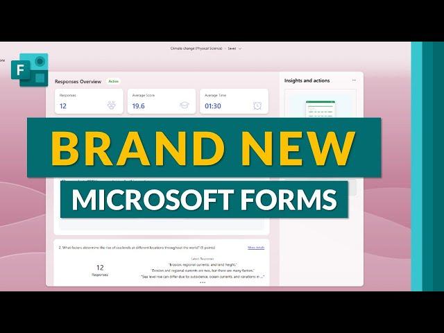 How to use the ALL NEW Microsoft Forms | Tips and tricks