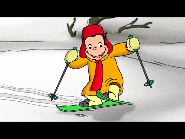 Coco lernt Skifahren! | Coco der Neugierige | Cartoons für Kinder