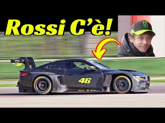 Valentino Rossi VR46 ex-MotoGP Champion testing the WRT BMW M4 GT3 at Imola Circuit - 11/03/2024