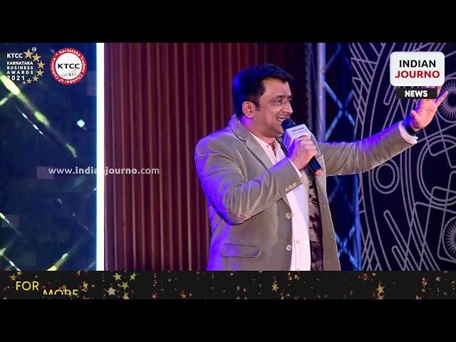 Dr. Nadeem Shariff addresses at Karnataka Business Awards 2021.