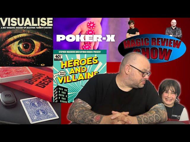 Boom Deck, Heroes & Villains, Poker X & Visualise | Craig & Ryland's Magic Review Show