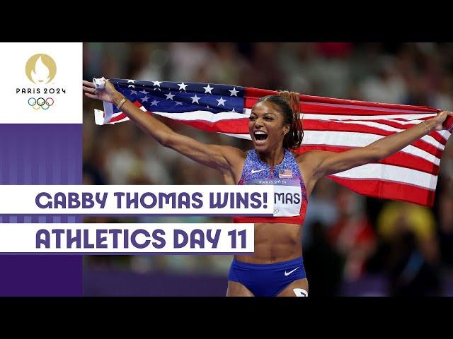 Gabby Thomas is an Olympic Champion! | Athletics Day 11 | #Paris2024 Highlights