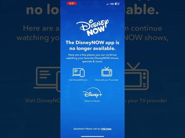 R.I.P DisneyNOW September 29, 2017 to September 23, 2024 DisneyNOW you’ll be missed same as noggin ￼