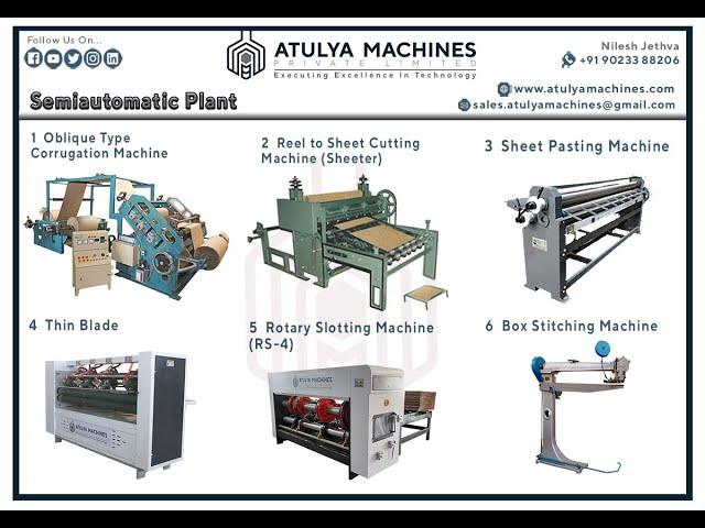 semiautomatic corrugated box making machine plant | How to make corrugated box | box making machine