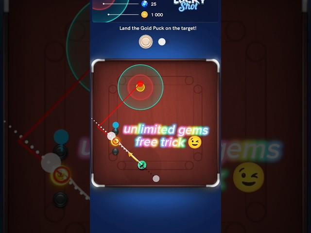 unlimited gems free trick and tips|| golden shots hack in free || #carrompool #ytshorts #ytshort