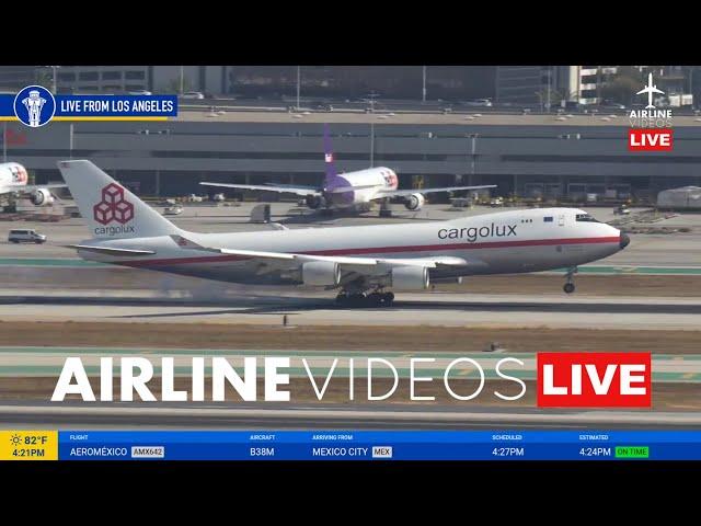 LIVE Los Angeles (LAX) Airport Plane Spotting