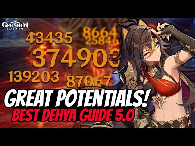 NEW Updated Dehya Guide 5.0 | Best Builds, Weapons, Artifacts, Teams | Genshin Impact