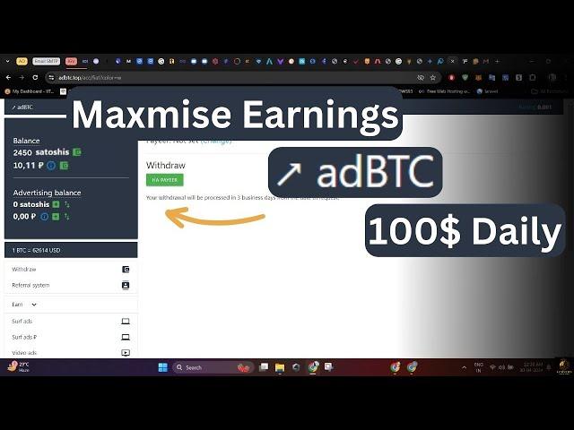 Maximize Earnings on AdBTC 2024 | AdBTC Earn Money Trick