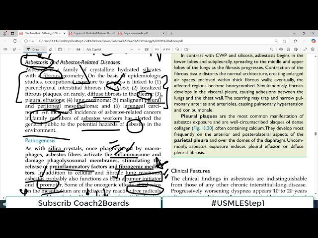 Chp#13 Robbins Patho | Lung Pathology | Asbestosis | Restrictive Lung Disorders