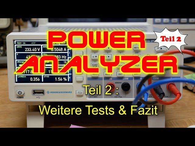 Review Teil 2 : PowerAnalyzer HMC8015 von Rohde & Schwarz