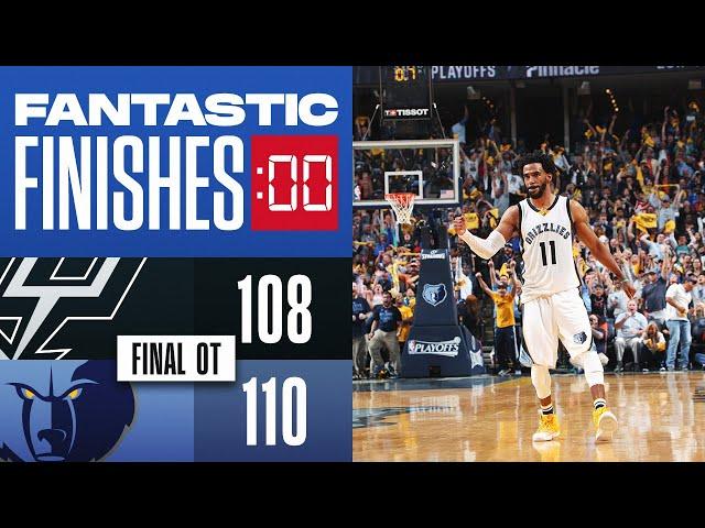 Final 7:43 WILD ENDING Spurs vs Grizzlies Playoffs 2017 