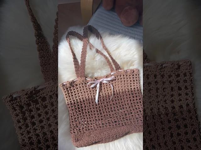 crochet bag that i actually use #crocheting #crochetlover #crochetbag