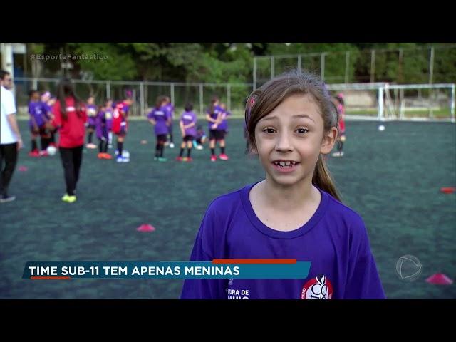 Sub-11 feminino enfrenta time masculino em partida