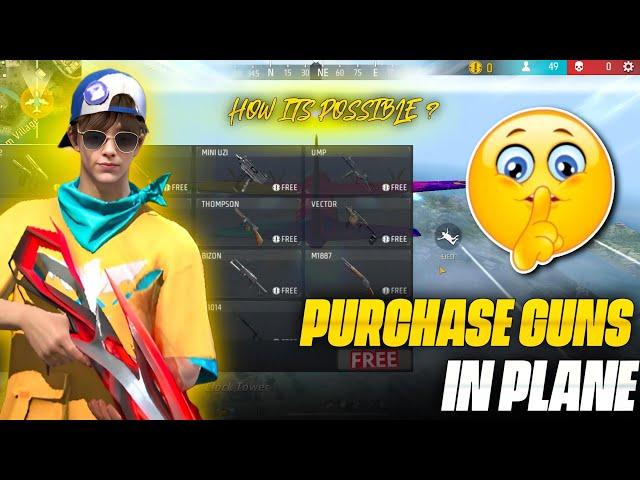 I Tried Most Viral Tricks Of Free Fire  Guns Store In Plane , free fire profile  Nalla Free Fire