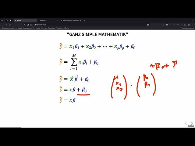 Linear Regression - Verallgemeinerung (CAS / Tag 1 / 6)