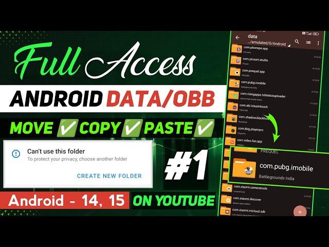 Can't Use This Folder Problem Fix | Obb File Access | Access Data Obb Files By Zarchiver New Method