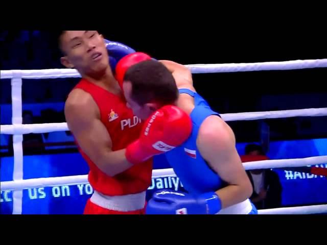 WC 2015: 1/4 - 49 kg   Rogen Ladon vs Dawid Jagodziński