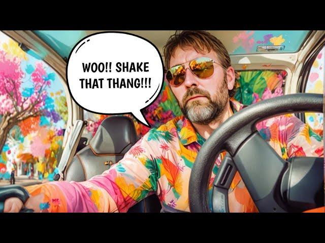 What is Adam The Woo Blasting In Celebration! Clown Car Radio Vol #2