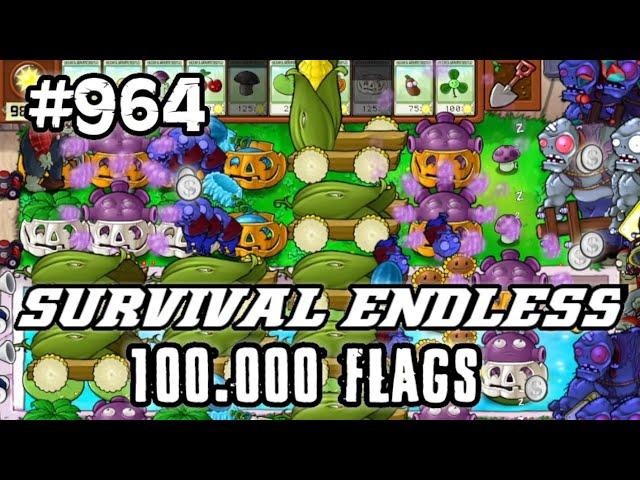 Plants vs Zombies Survival Endless 100000 Flags Part 964 | 19260 - 19280 Flags