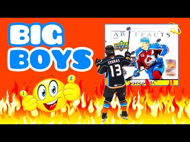 BIG BOYS!! 2021-22 Upper Deck Artifacts Hockey Hobby Box Break #1 | 2022