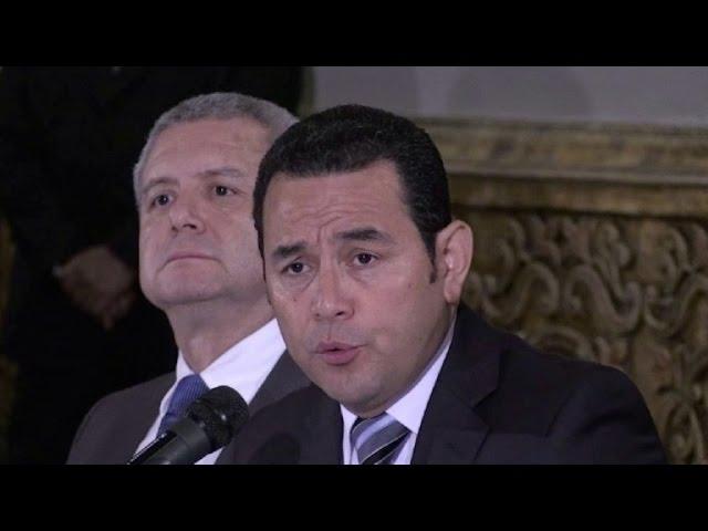 Jimmy Morales alista transición de gobierno en Guatemala