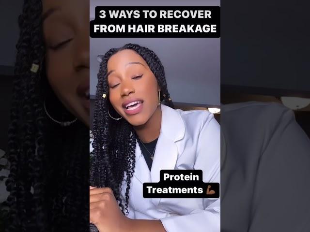 3 Ways To Recover From Hair Breakage! Subscribe For More Curly Chemistry Content. ️