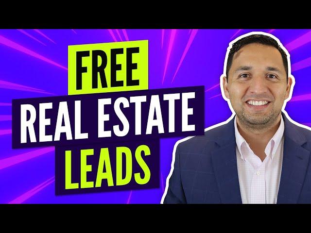 FREE real estate LEADS - How to GET LEADS as a NEW REAL ESTATE AGENT