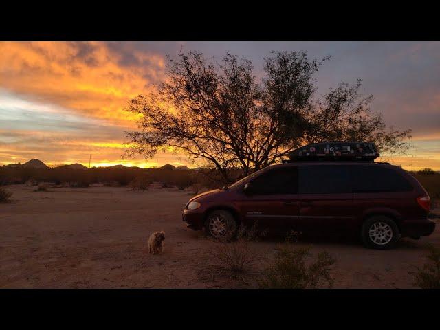 Winter VanLife | Driving to warm weather in Tucson, Arizona! (Free Camping for up to 14 days)