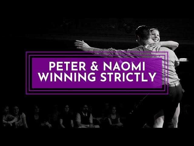 PETER STROM and NAOMI UYAMA winning Invitational Strictly Lindy Hop at Tea Party Swings