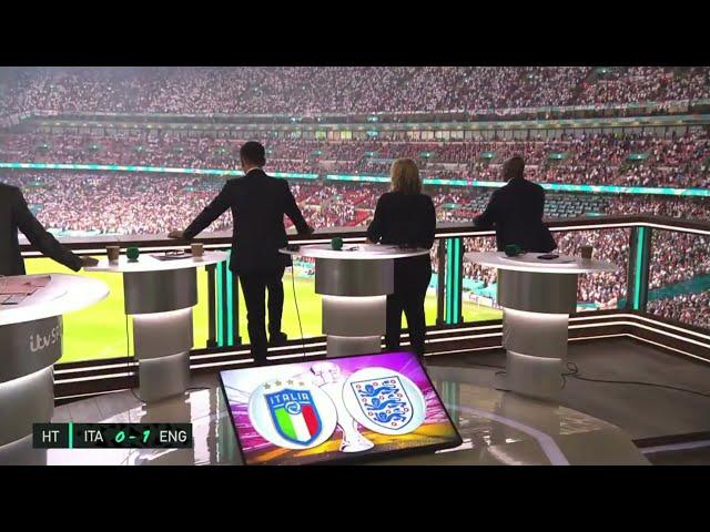 BRILLIANT - KEANE, GARY NEVILLE & IAN WRIGHT REACTION TO LUKE SHAW GOAL! - ENGLAND/ITALY - EURO 2020