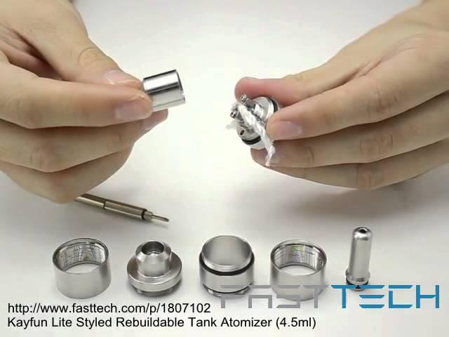 Kayfun Lite Styled Rebuildable Tank Atomizer (4.5ml) at FastTech.com