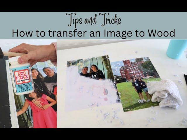 MOD PODGE Image Transfer to wood, Does it really work? All the Tips and Tricks