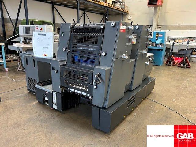 2003 Heidelberg GTO PrintMaster 52 2 two color offset printing machine   Gab Supplies Ltd