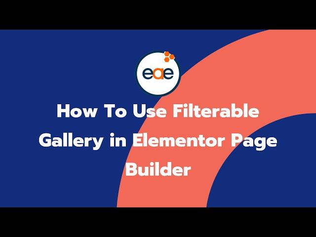 Create Filterable Gallery in Elementor