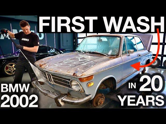 First Wash in 20 Years! BMW 2002 Disaster Detail: Buy and Flip