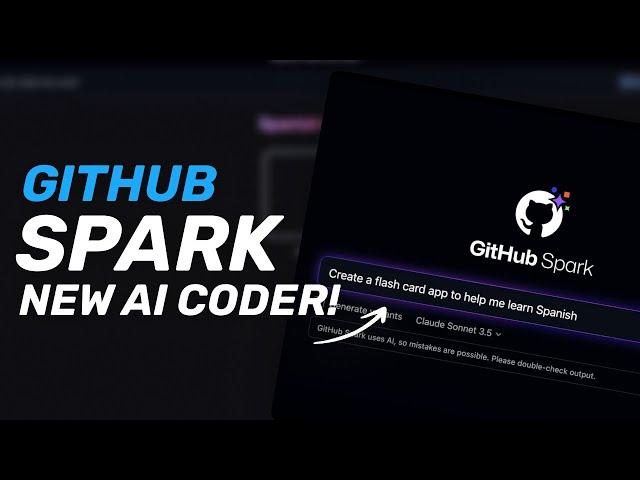 Github Spark : Github Just Launched Full-Stack Apps AI Coder! (V0, Cursor & Bolt Competitor!)