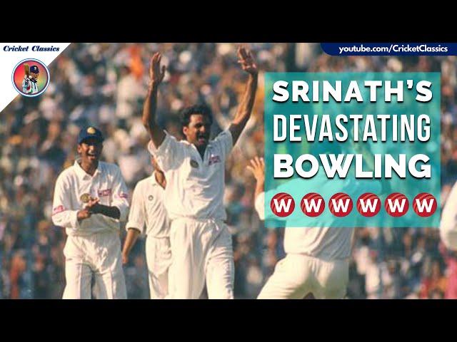 Javagal Srinath 6/21 Devastating Spell Scripts Dramatic Win for India!! Ind vs SA 1st Test 1996