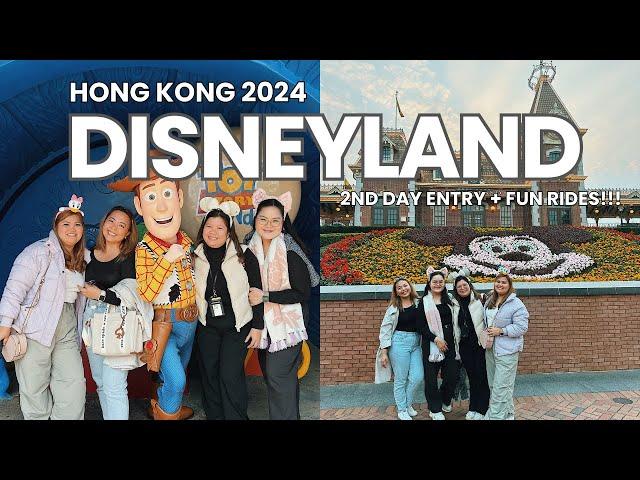 Hong Kong 2024 — Exploring HK Disneyland DAY 2 + Fun rides! #HK #2024 #klook