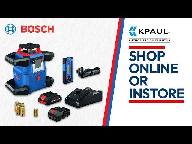 Bosch GRL4000-90CHVGK 18V Rotary Laser Kit | Authorized Distributor | KPaul - Veteran Owned
