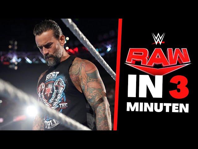 WWE RAW in 3 Minuten | Das ENDE von CM PUNK? - WWE Highlights 16.09.2024